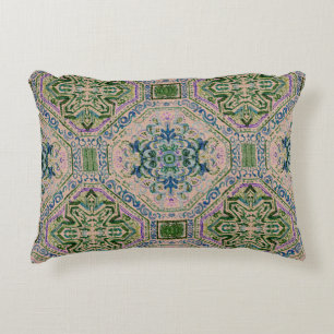 Cojín Decorativo Lujoso bosque vintage + arpillera índigo
