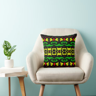 Cojín Decorativo Lujoso y Elegante Africano