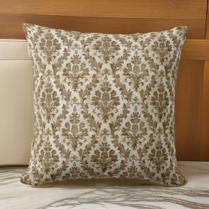 Cojín Decorativo Lujoso y elegante Marfil Damask