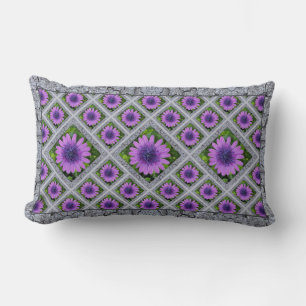 Cojín decorativo lumbar con daisies africanos