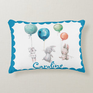 Cojín Decorativo Lumbar con globo de conejo de conejo