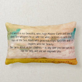 Cojín decorativo lumbar del algodón de la madre