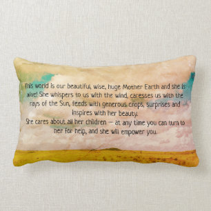 Cojín decorativo lumbar del algodón de la madre