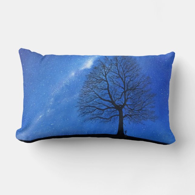 Cojín decorativo lumbar - "El cielo decreta" (Anverso)