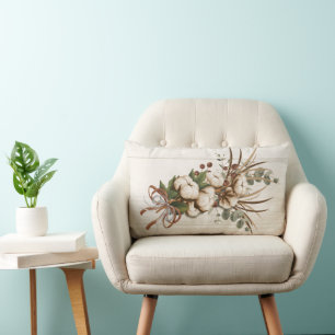 Cojín decorativo lumbar elegante de la planta de a
