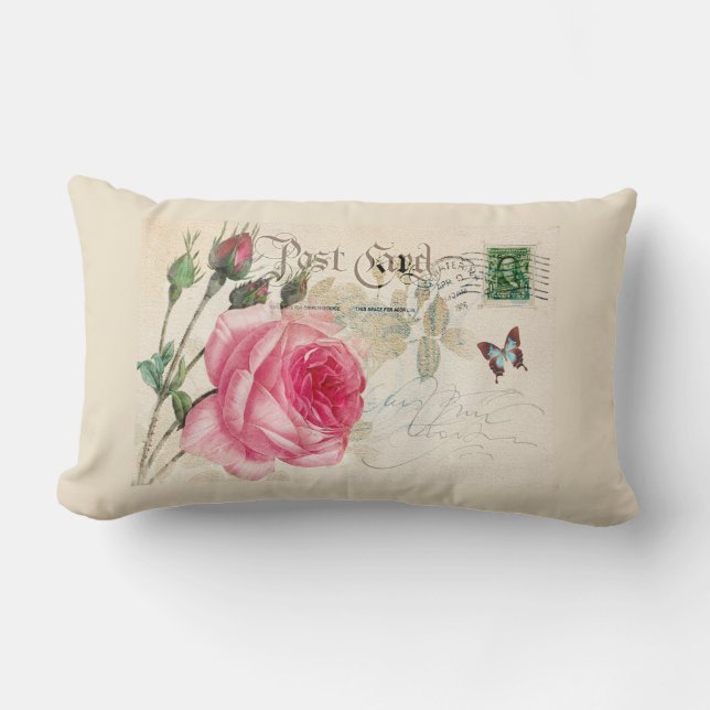 Cojín decorativo Lumbar Rosa Rosada Redoute (Anverso)