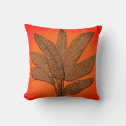 Cojín Decorativo Luminoso aspecto de cobre de la planta de plátano