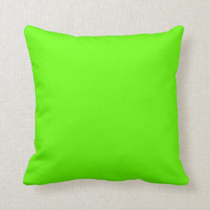 Cojín Decorativo Luminoso diseño verde de color sólido almohadill