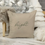 Cojín Decorativo Luminoso ・ Elegantes Navidades De Terciopelo Beige<br><div class="desc">La almohada de hilado presenta un tipo de letra manuscrita y un diseño minimalista sencillo con un aspecto de textura de terciopelo. Ver el enlace de la colección en esta página para ver todos los elementos coincidentes de este hermoso diseño o ver la colección aquí: https://bit.ly/3Be0KHr</div>