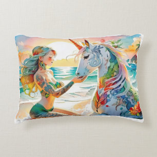 Cojín Decorativo Luminoso pilar de diseño de unicornio