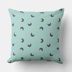 Cojín Decorativo Luna azul en Verde azulado