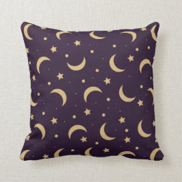 Cojín Decorativo luna con cielo nocturno