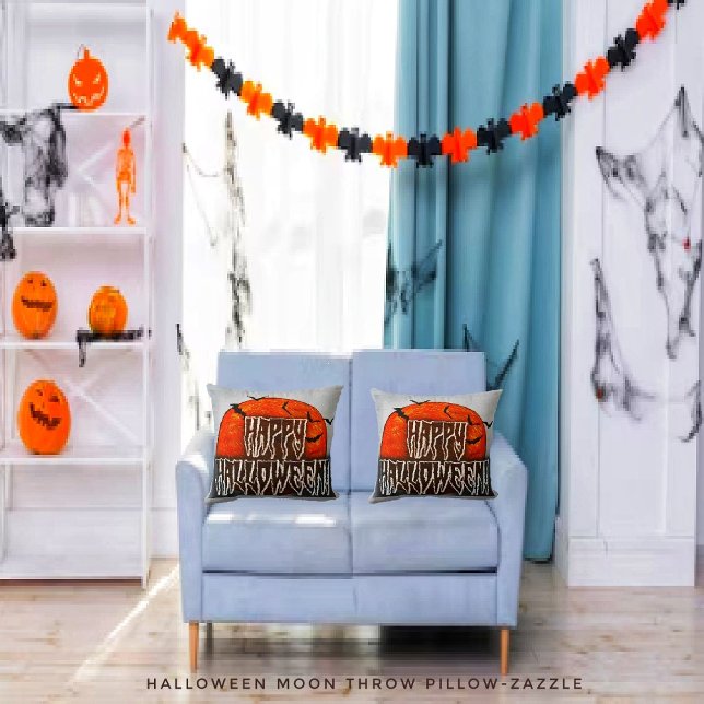 Cojín Decorativo Luna de Halloween (Subido por el creador)