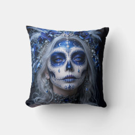 Cojín Decorativo Luna de zafiro Calavera – Celestial Azul