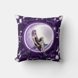 Cojín Decorativo Luna morada niño
