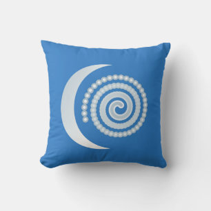 Cojín Decorativo Luna plateada en espiral
