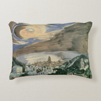 Cojín Decorativo Luna sobre Barcelona de Walter Gramatte