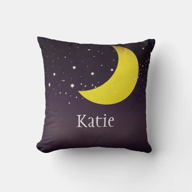 Cojín Decorativo Luna y estrellas (Anverso)