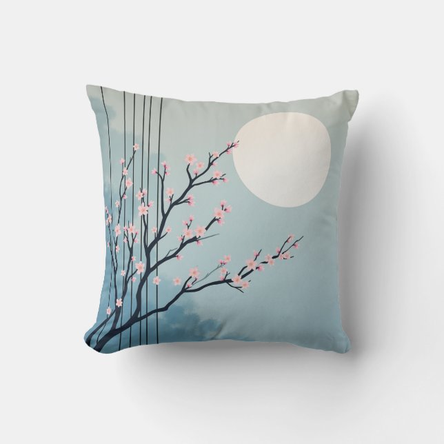 Cojín Decorativo Luna y otoño (Anverso)