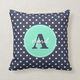 Cojín Decorativo Lunares de la marina de guerra de encargo