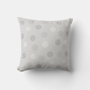 Cojín Decorativo Lunares en gris plateado