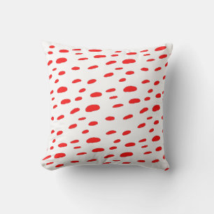 Cojín Decorativo Lunares Lunares Rojos Patrón de dálmata