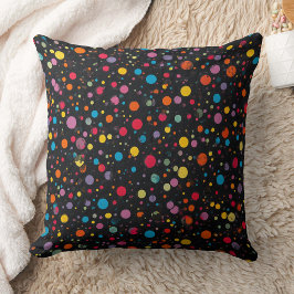 Cojín Decorativo Lunares Multicolores Brillantes