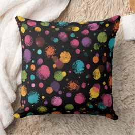 Cojín Decorativo Lunares Multicolores Brillantes