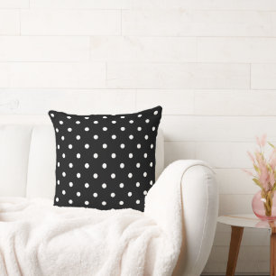Cojín Decorativo Lunares Negros y Blancos