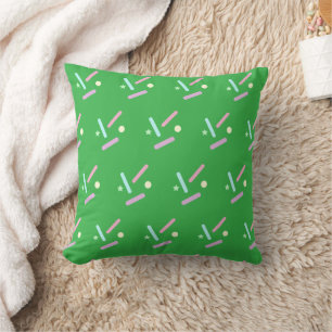 Cojín Decorativo Lunares verdes brillantes y coloridos