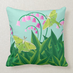 Cojín Decorativo Lunas en los lirios - colección del jardín de