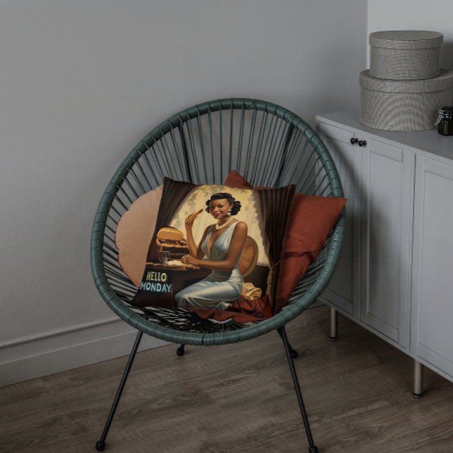 Cojín Decorativo Lunes Motivador de Elegancia de Semana Nueva (Subido por el creador)