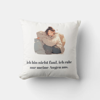 Cojín Decorativo Lustiges Sarkasmus-Kissen - Ich bin nicht faul