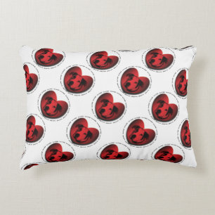 Cojín Decorativo Luv-A-Bull Bulldog americano Pit Bull Heart