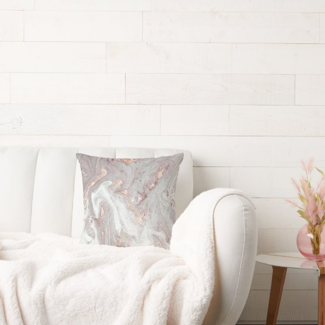 COJÍN DECORATIVO LUXE LILAC MARBLE PEARL CUSHION (Sofá)