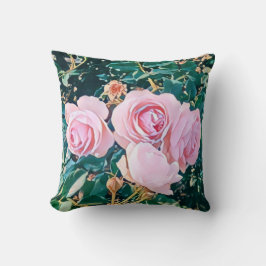 Cojín Decorativo luxe romantic flowers botanical wallpaper