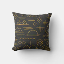 Luxurious 3D Gold Embossed Geometric Pattern 