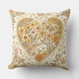 Cojín Decorativo Luxury, , Beigi Gold ,Love Heart , Valentine's Day