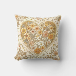 Cojín Decorativo Luxury, , Beigi Gold ,Love Heart , Valentine's Day