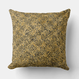 Cojín Decorativo Luxury Gold Pattern ,Gold Black