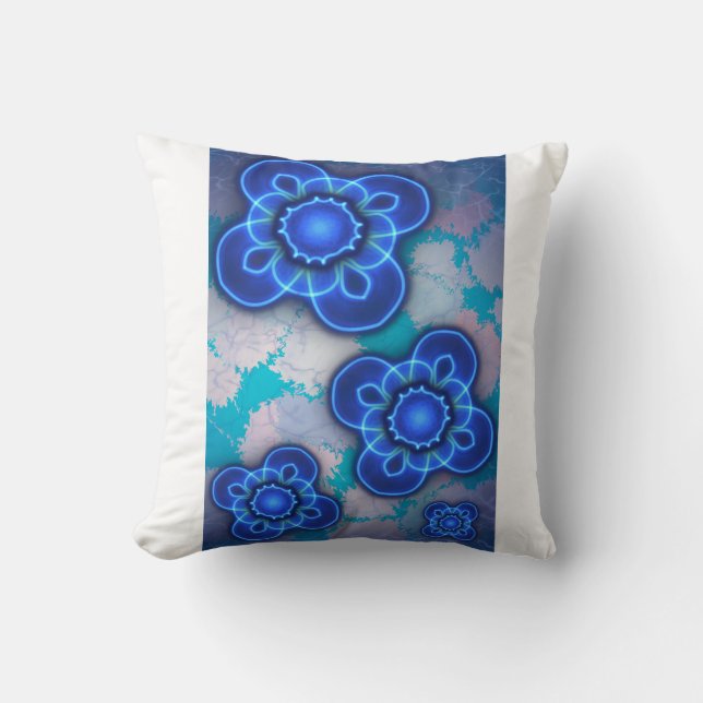 Cojín Decorativo Luz azul (Anverso)