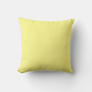 Cojín Decorativo Luz de color amarillo sólido medio-claro
