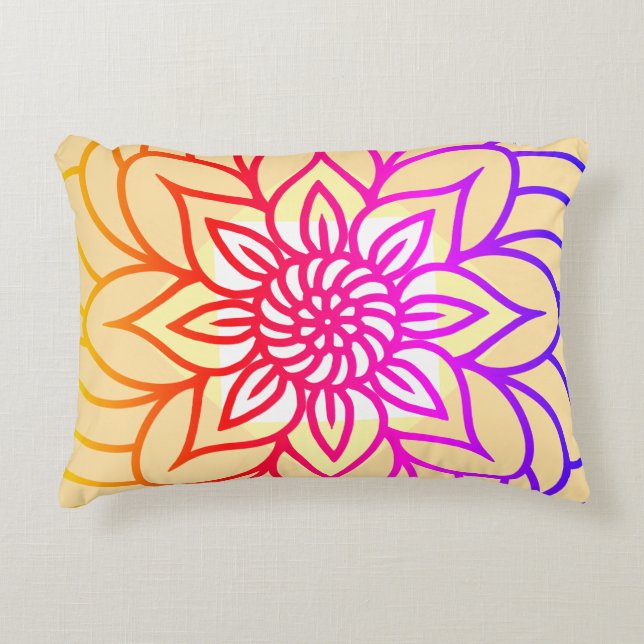 Cojín Decorativo Luz de Mandala (Anverso)