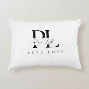 Cojín Decorativo “Luz de Paz - Logotipo de Amor Puro