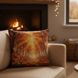 Cojín Decorativo luz dorada de otoño