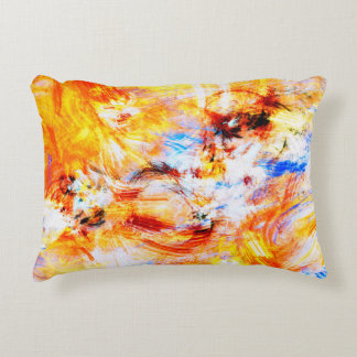 Cojín Decorativo Luz solar. Resumen arte brillante multicolor hermo