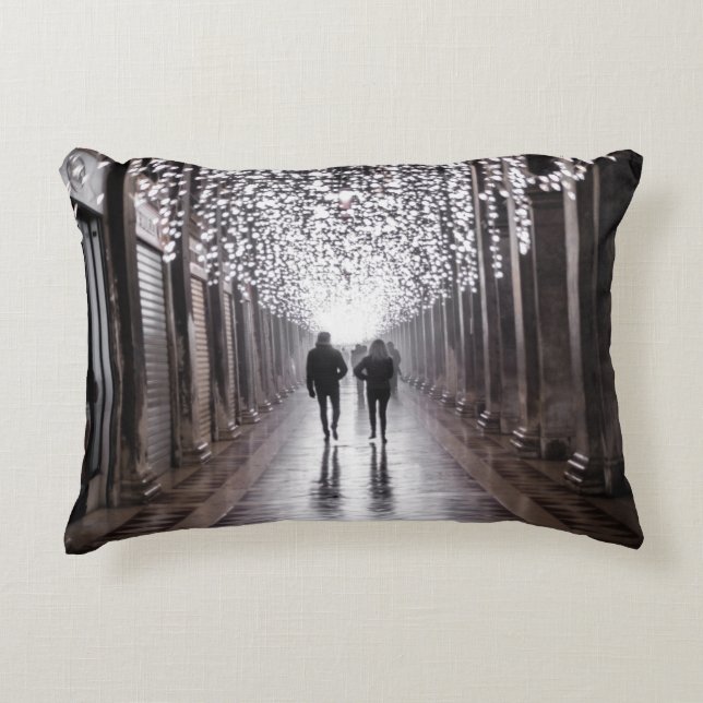 Cojín Decorativo Luz, sombras y simetría - sepia (Anverso)