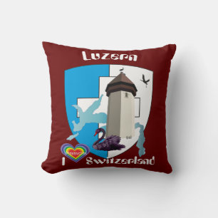Cojín Decorativo Luzern Schweiz Suiza Kissen