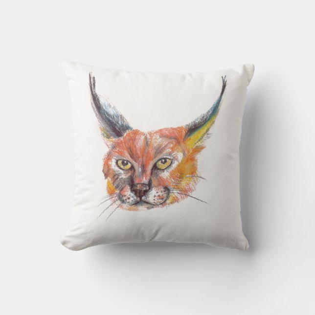 Cojín Decorativo Lynxs Portrait Throw Cushion (Anverso)