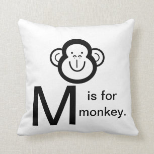 Cojín Decorativo M es para Monkey decoración casera arrojar almohad